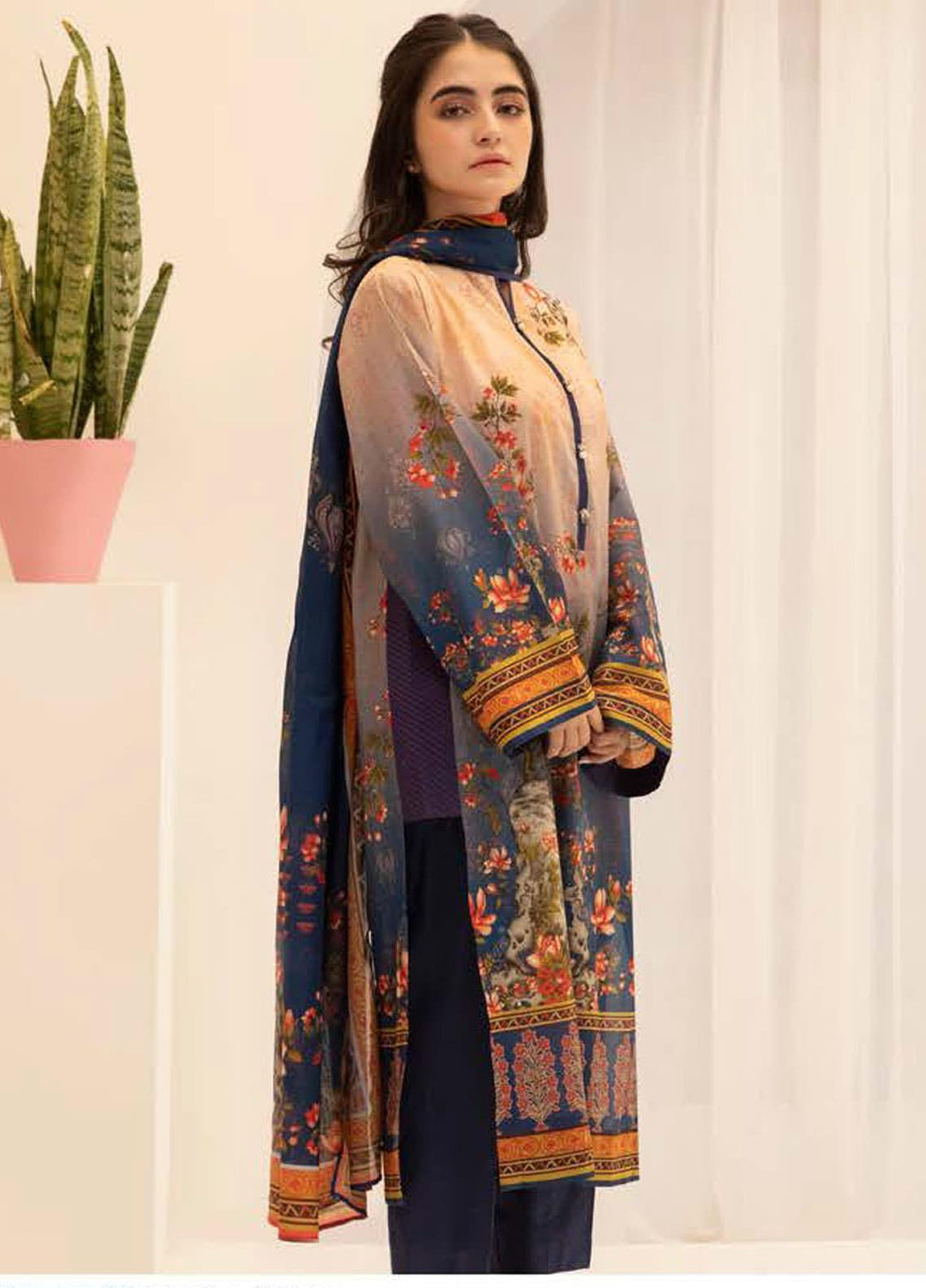 Zellbury Printed Lawn Suits Unstitched 2 Piece ZB21L-2 Wusc 221742 - Summer Collection