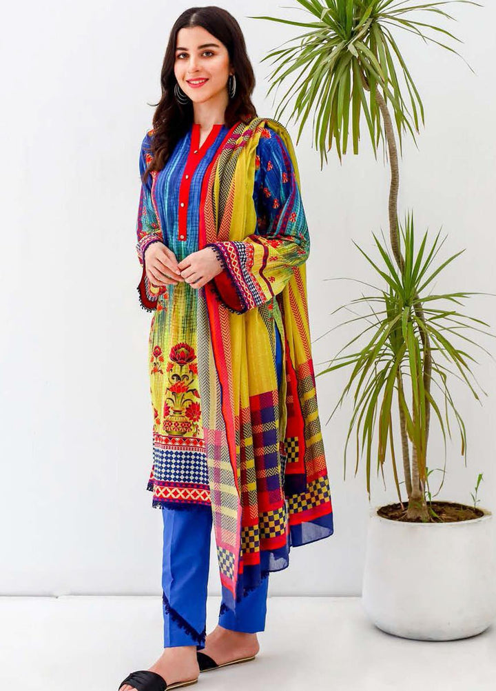 Zellbury Printed Lawn Suits Unstitched 3 Piece ZB21L-2 Wusc 922 - Summer Collection