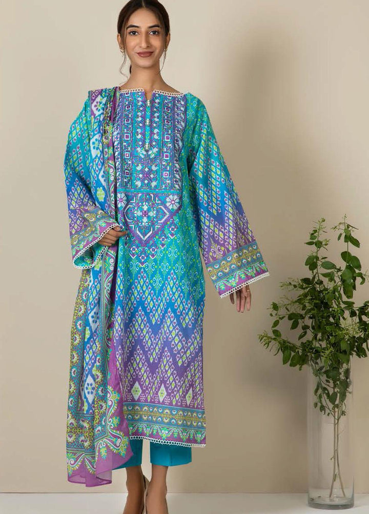 Zellbury Embroidered Lawn Suits Unstitched 3 Piece ZB21L-2 Wusce 791 - Summer Collection