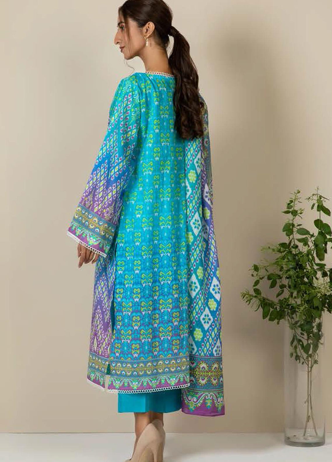 Zellbury Embroidered Lawn Suits Unstitched 3 Piece ZB21L-2 Wusce 791 - Summer Collection