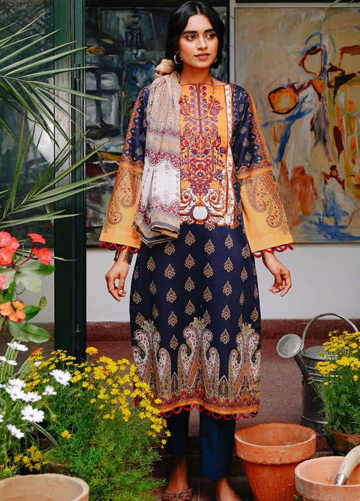 Zellbury Embroidered Lawn Suits Unstitched 2 Piece ZB21L-2 Wusce 826 - Summer Collection