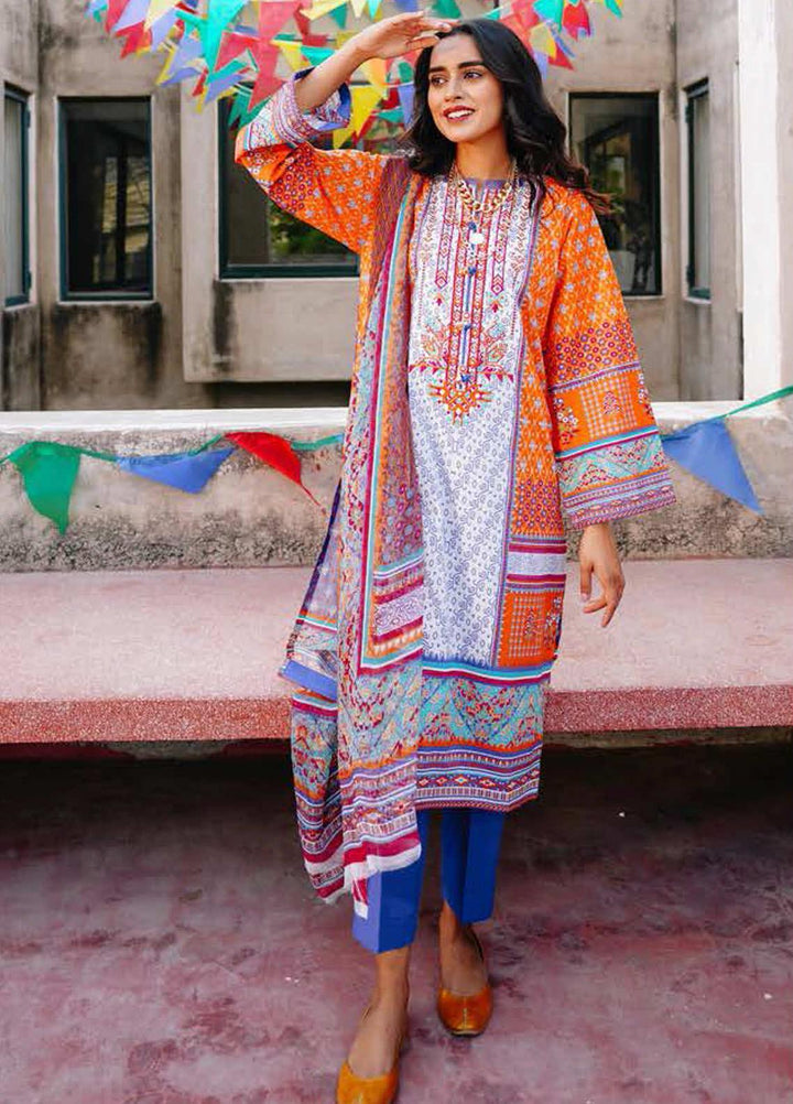 Zellbury Embroidered Lawn Suits Unstitched 2 Piece ZB21L-2 Wusce 828 - Summer Collection