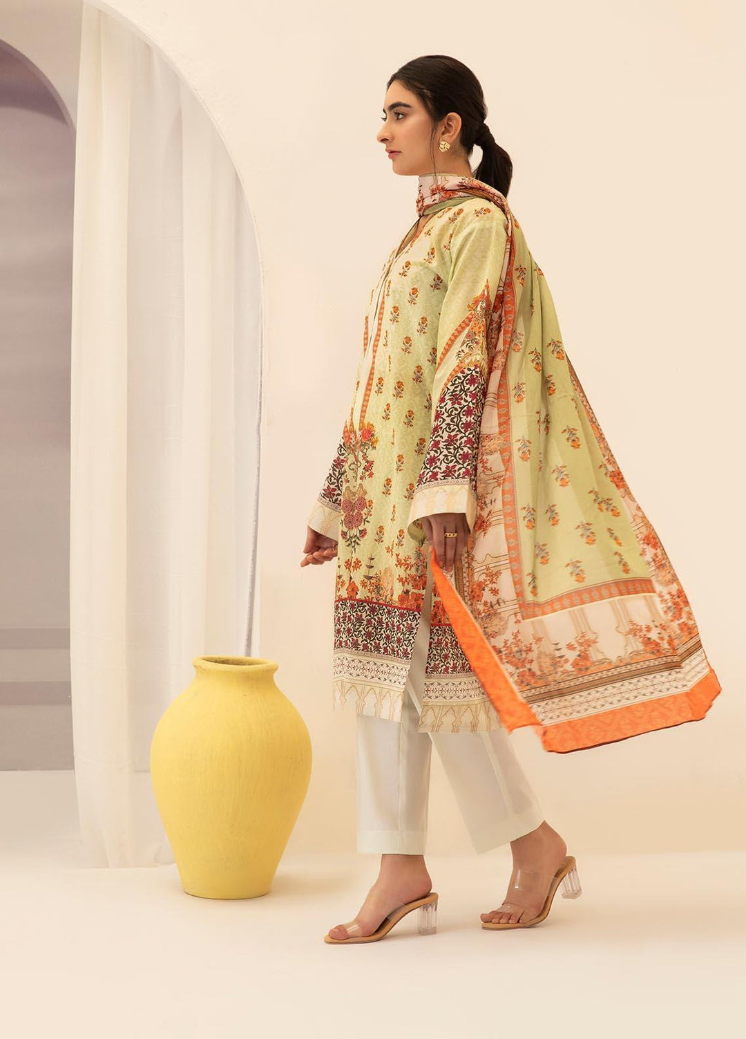 Zellbury Printed Lawn Suits Unstitched 2 Piece ZL21UL ZW-737 - Summer Collection