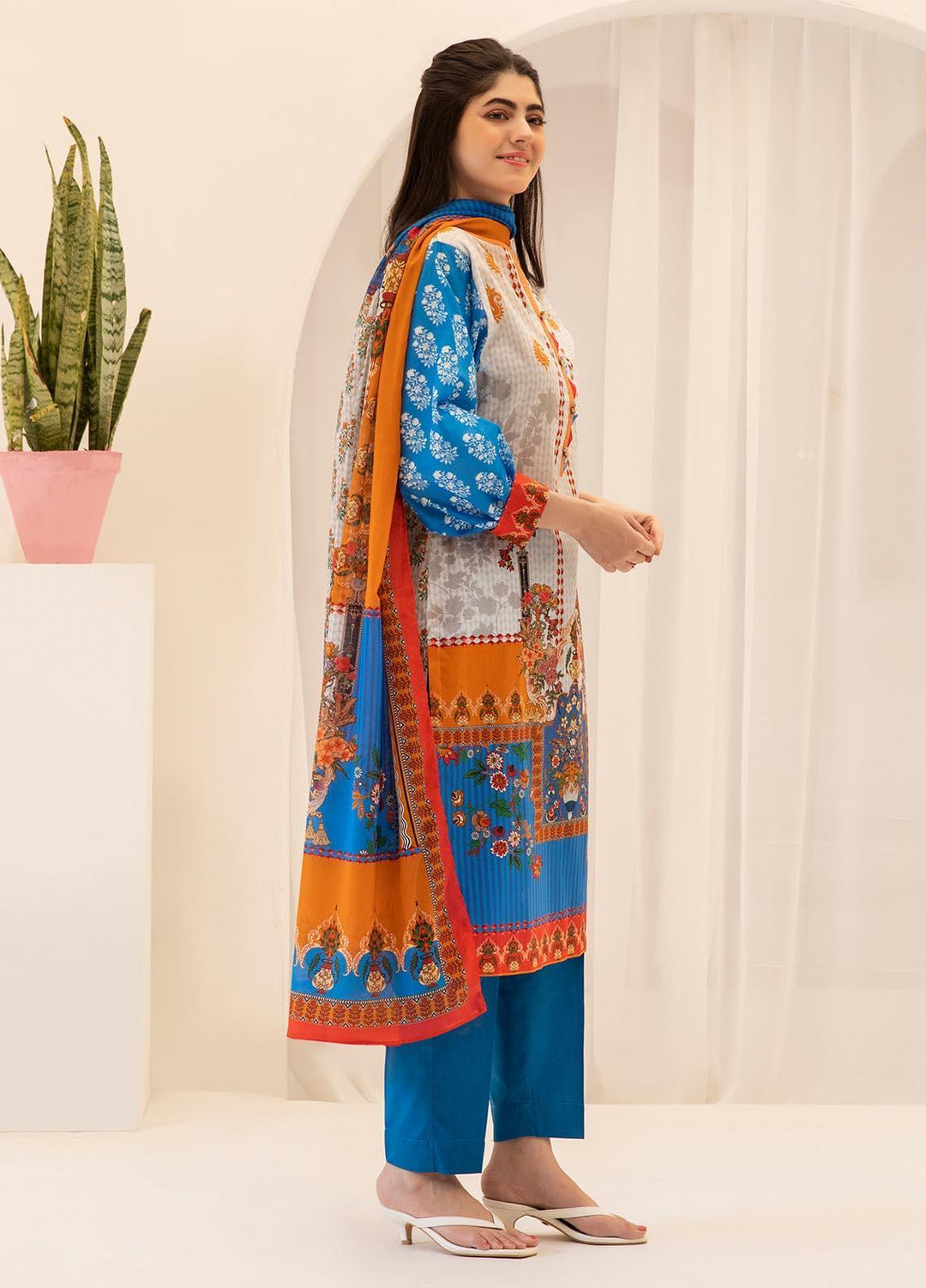 Zellbury Printed Lawn Suits Unstitched 3 Piece ZL21UL ZW-759 - Summer Collection