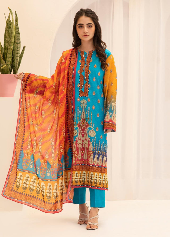 Zellbury Printed Lawn Suits Unstitched 3 Piece ZL21UL ZW-763 - Summer Collection