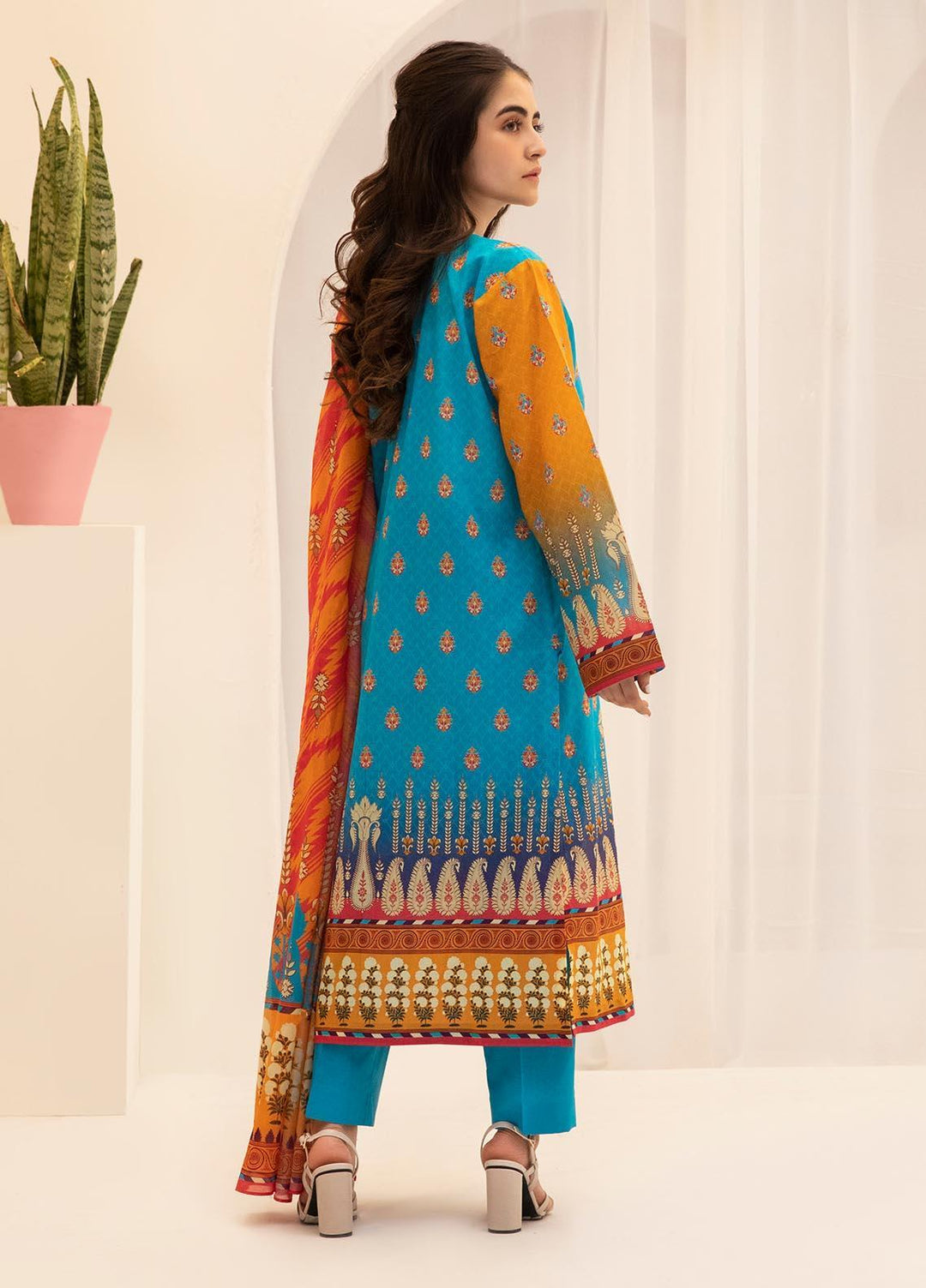 Zellbury Printed Lawn Suits Unstitched 3 Piece ZL21UL ZW-763 - Summer Collection