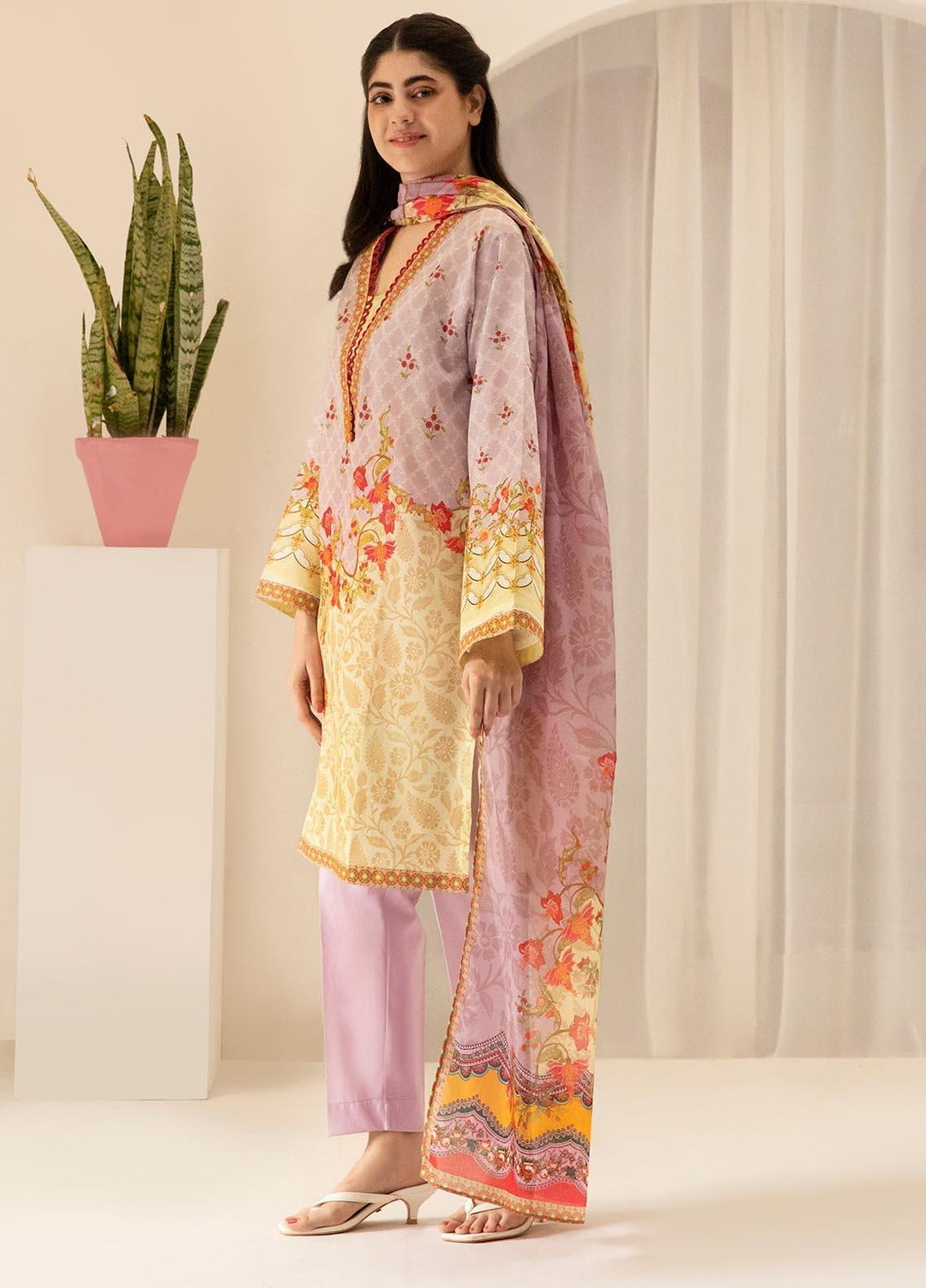 Zellbury Printed Lawn Suits Unstitched 3 Piece ZL21UL ZW-768 - Summer Collection