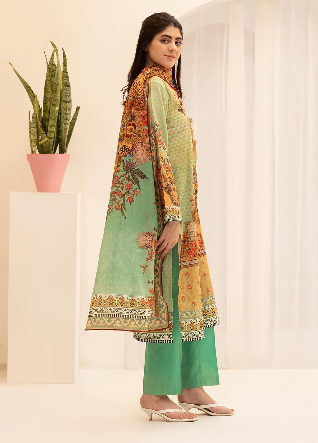 Zellbury Printed Lawn Suits Unstitched 3 Piece ZL21UL ZW-771 - Summer Collection