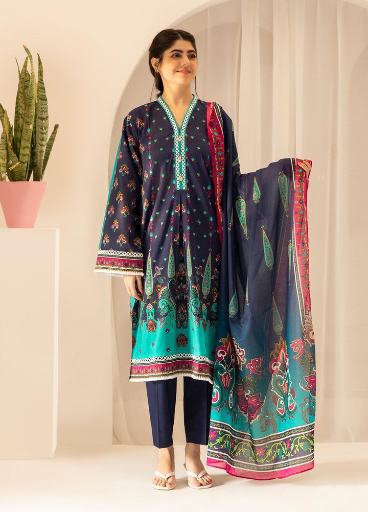 Zellbury Printed Lawn Suits Unstitched 3 Piece ZL21UL ZW-772 - Summer Collection