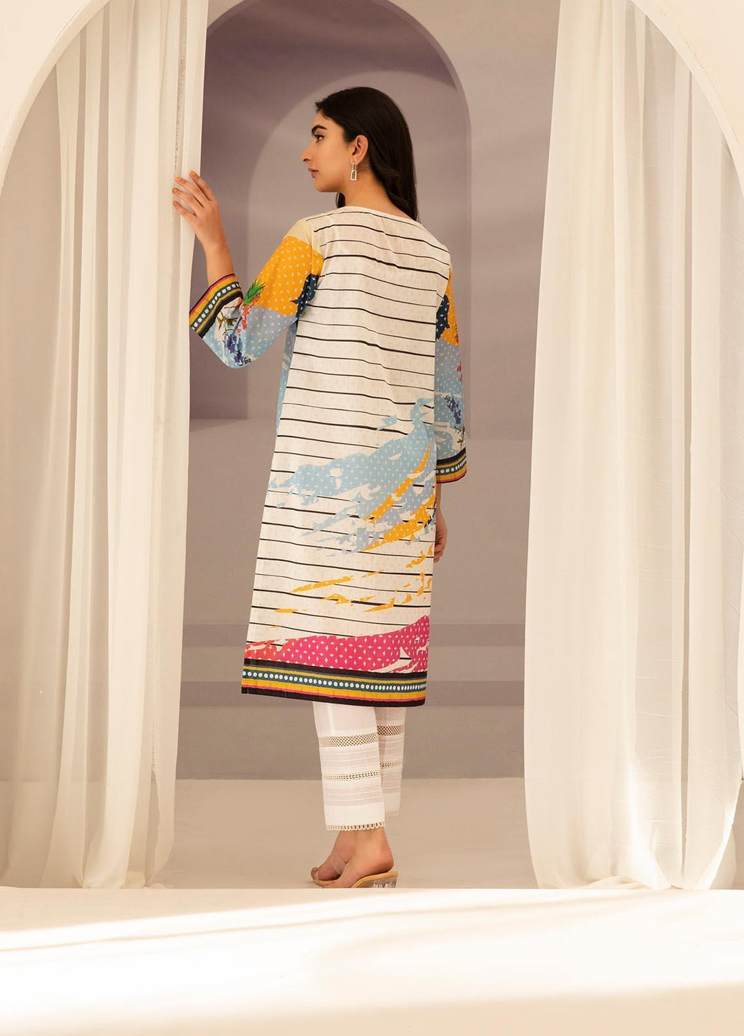 Zellbury Printed Lawn  Unstitched Kurties ZL21UL ZW-803 - Summer Collection