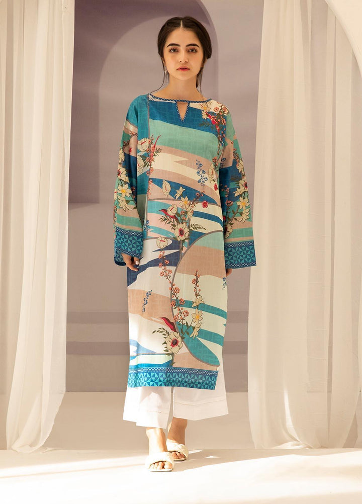 Zellbury Printed Lawn Suits Unstitched 2 Piece ZL21UL ZW-804 - Summer Collection