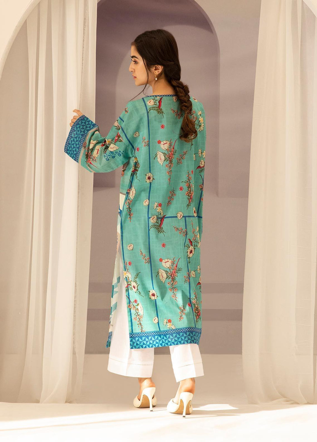 Zellbury Printed Lawn Suits Unstitched 2 Piece ZL21UL ZW-804 - Summer Collection