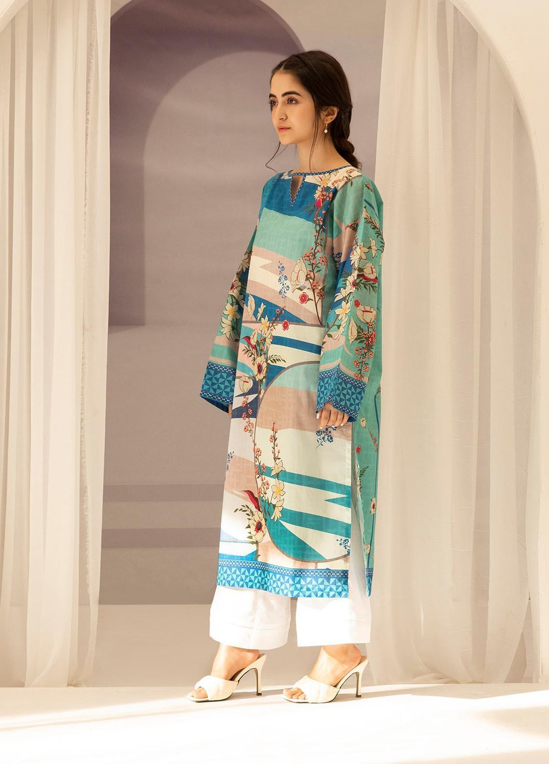 Zellbury Printed Lawn Suits Unstitched 2 Piece ZL21UL ZW-804 - Summer Collection