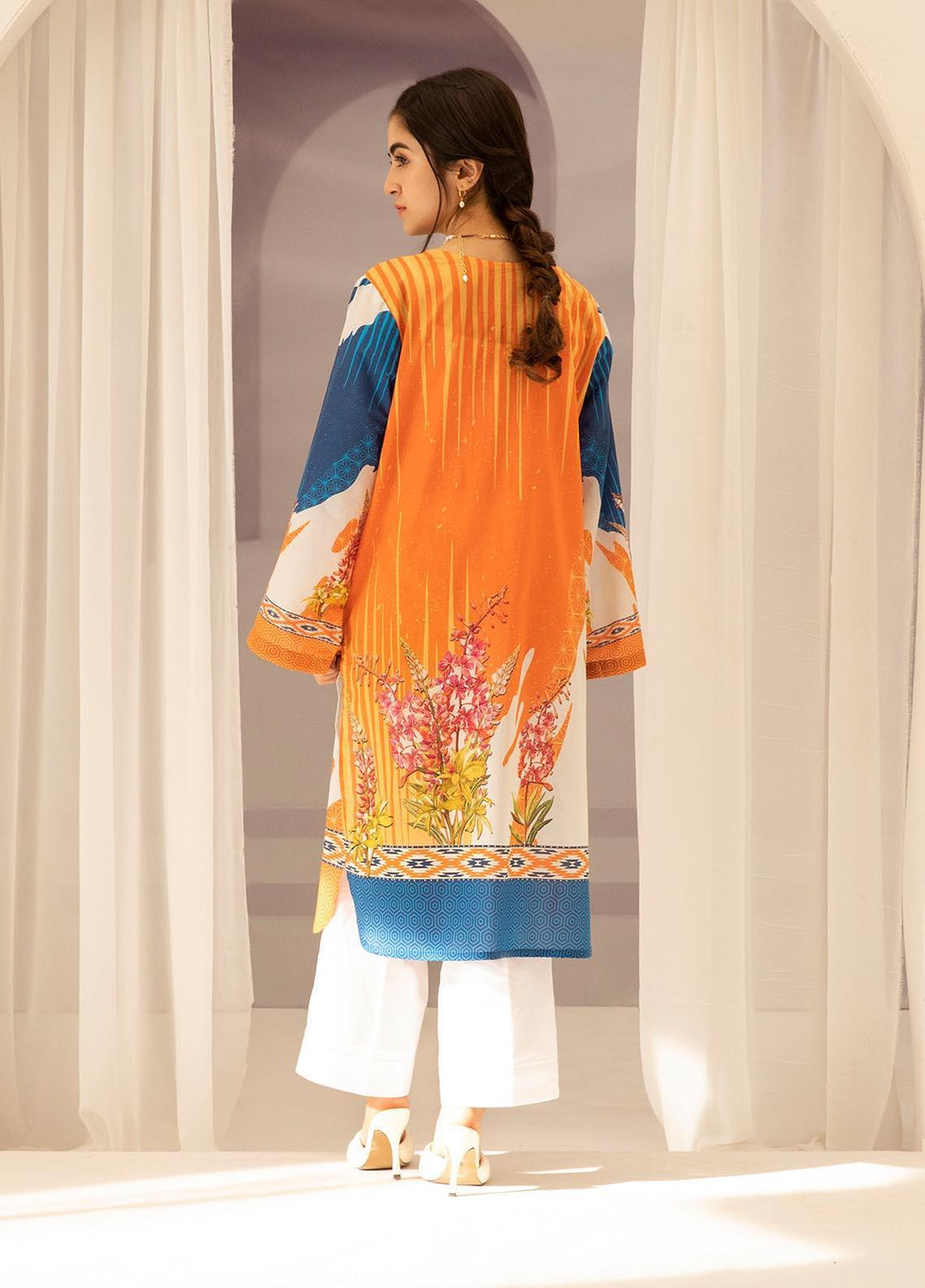 Zellbury Printed Lawn Suits Unstitched 2 Piece ZL21UL ZW-806 - Summer Collection