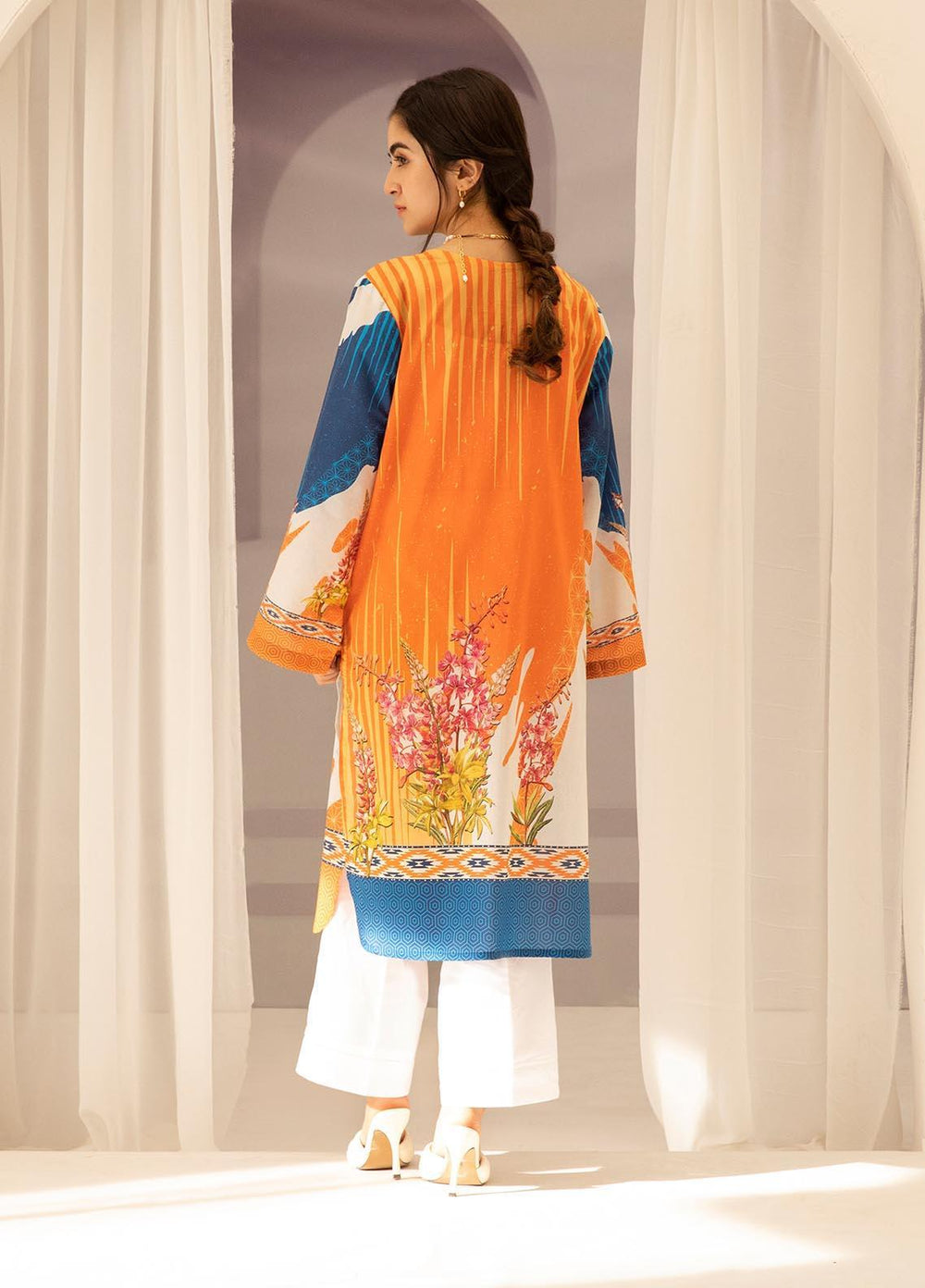 Zellbury Printed Lawn Suits Unstitched 2 Piece ZL21UL ZW-806 - Summer Collection