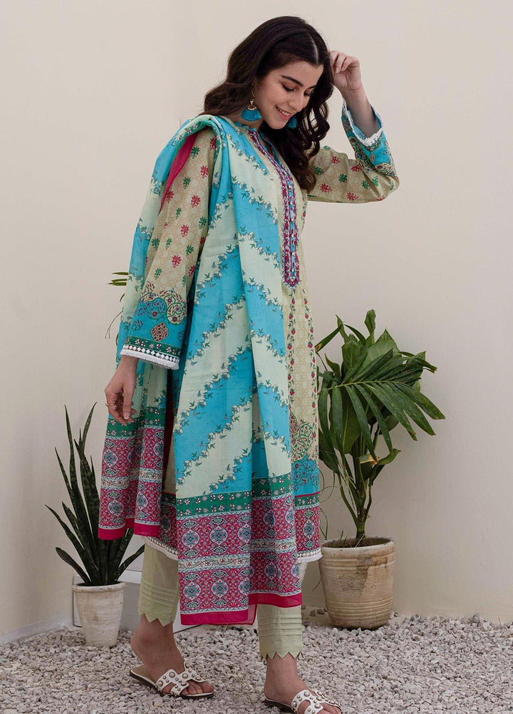 Zellbury Printed Lawn Suits Unstitched 2 Piece ZL21UL ZW-906 - Summer Collection