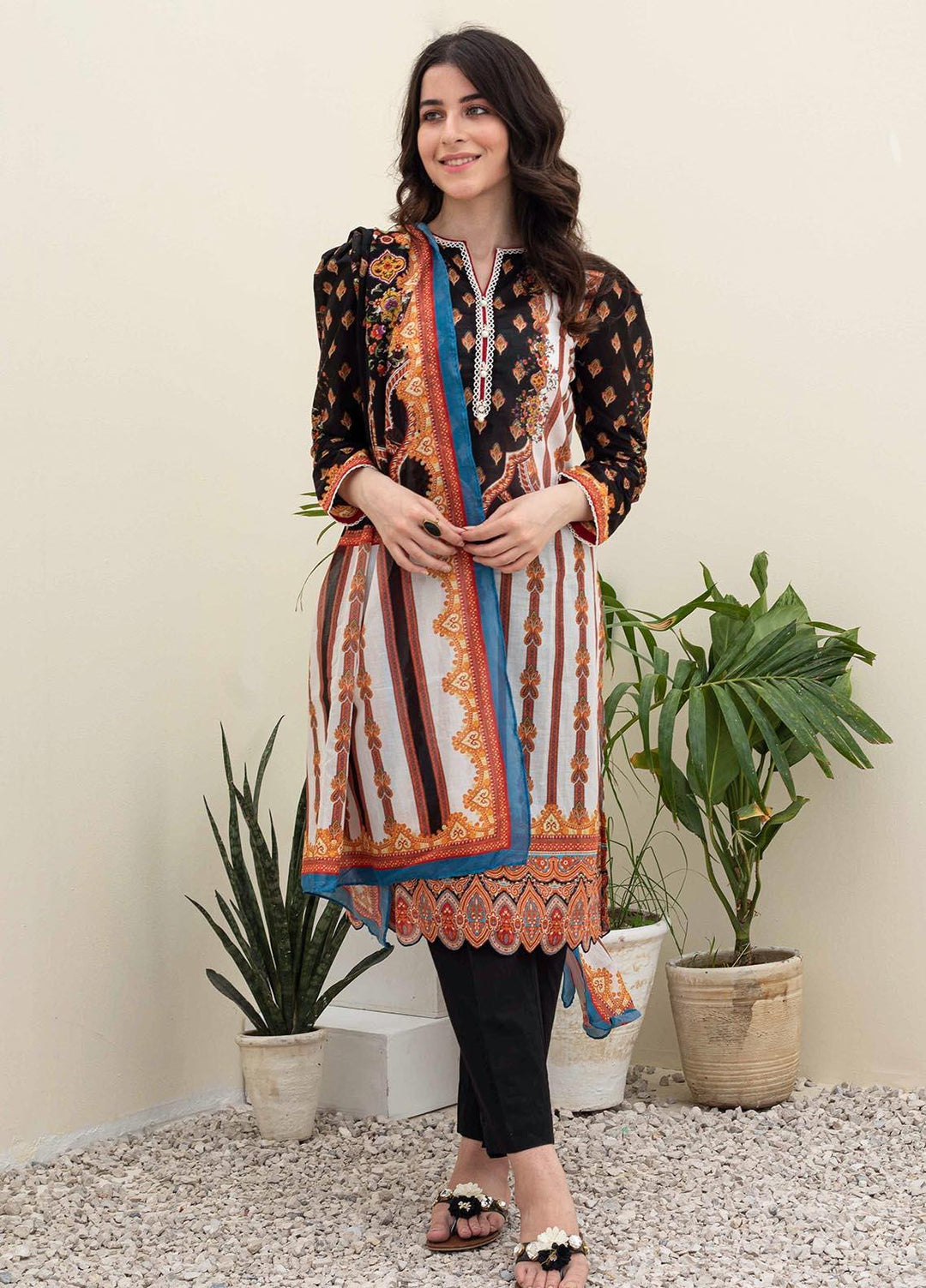 Zellbury Printed Lawn Suits Unstitched 3 Piece ZL21UL ZW-907 - Summer Collection