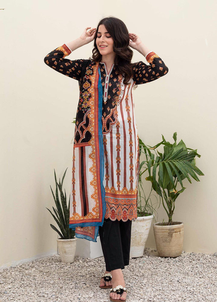 Zellbury Printed Lawn Suits Unstitched 3 Piece ZL21UL ZW-907 - Summer Collection