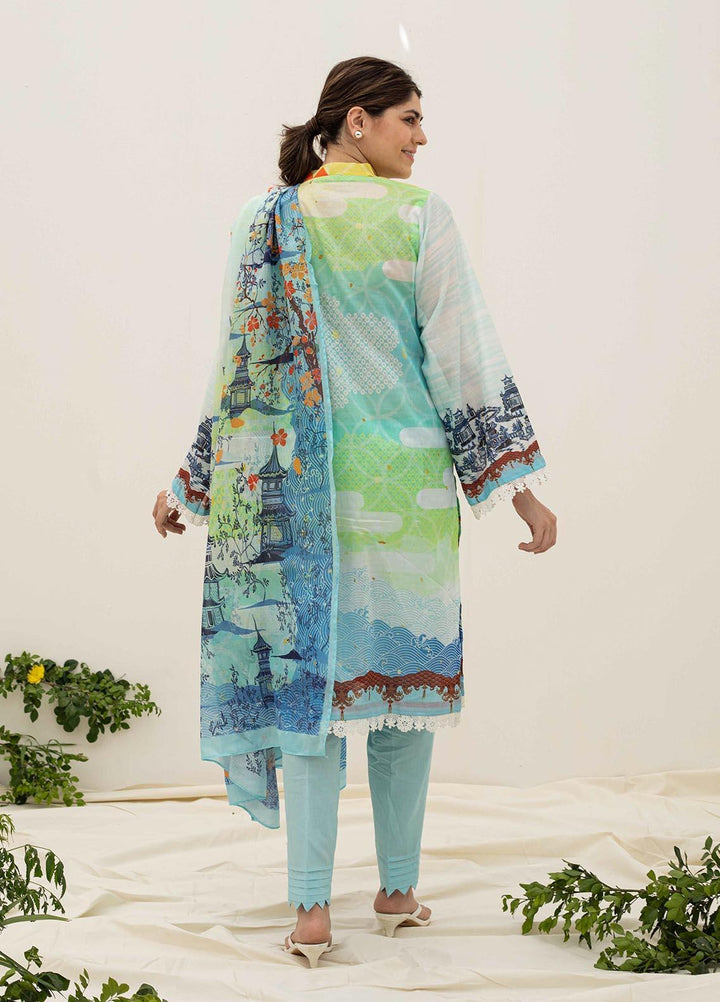 Zellbury Printed Lawn Suits Unstitched 3 Piece ZL21UL ZW-908 - Summer Collection