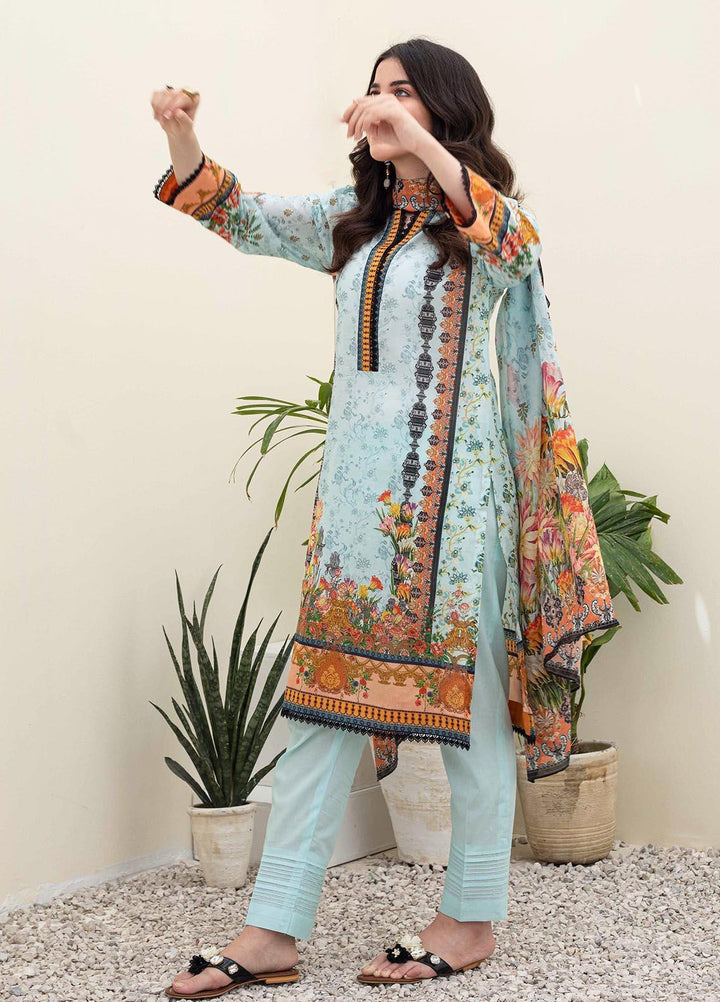 Zellbury Printed Lawn Suits Unstitched 3 Piece ZL21UL ZW-911 - Summer Collection