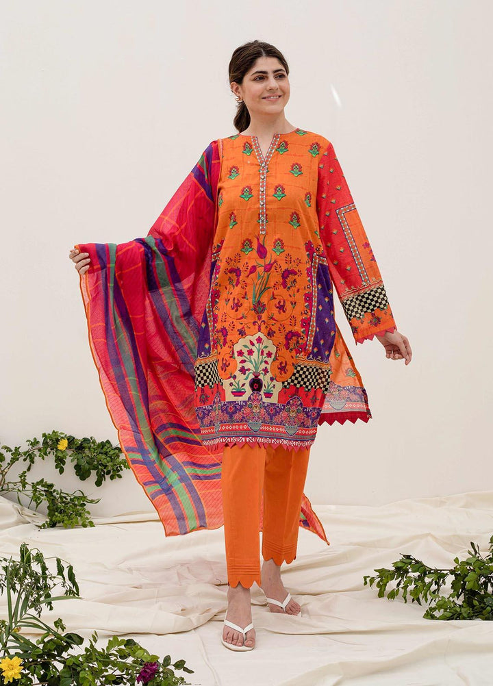 Zellbury Printed Lawn Suits Unstitched 2 Piece ZL21UL ZW-912 - Summer Collection