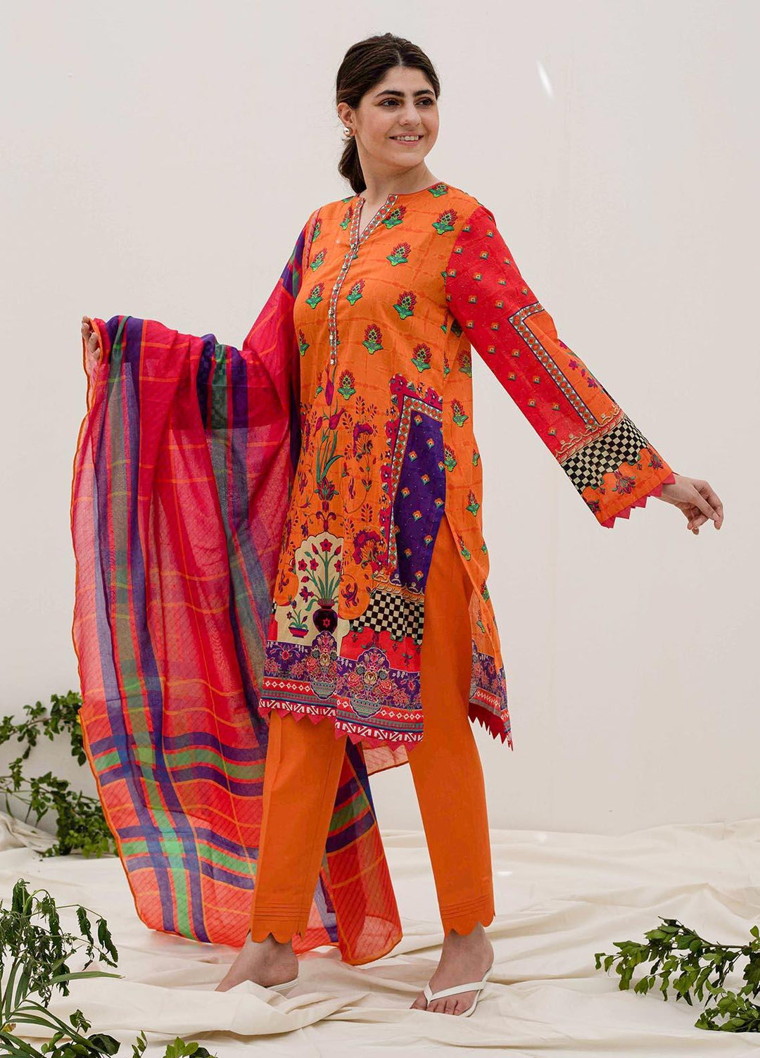 Zellbury Printed Lawn Suits Unstitched 2 Piece ZL21UL ZW-912 - Summer Collection