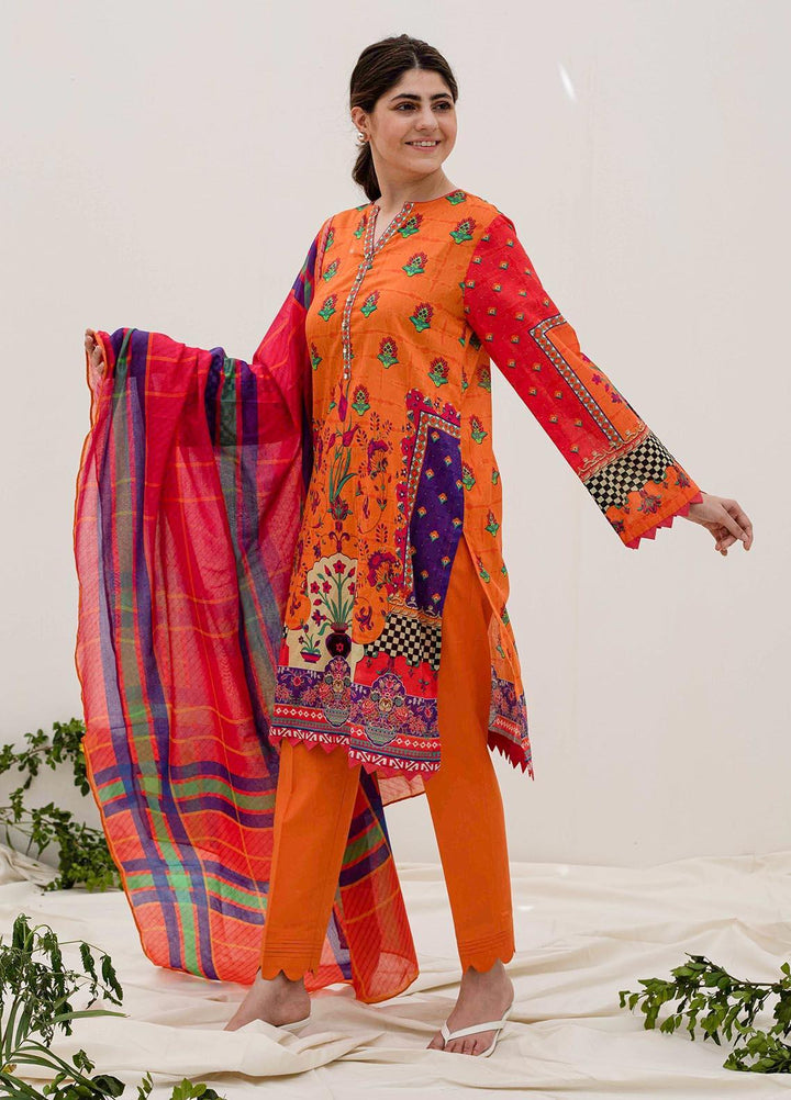 Zellbury Printed Lawn Suits Unstitched 2 Piece ZL21UL ZW-912 - Summer Collection