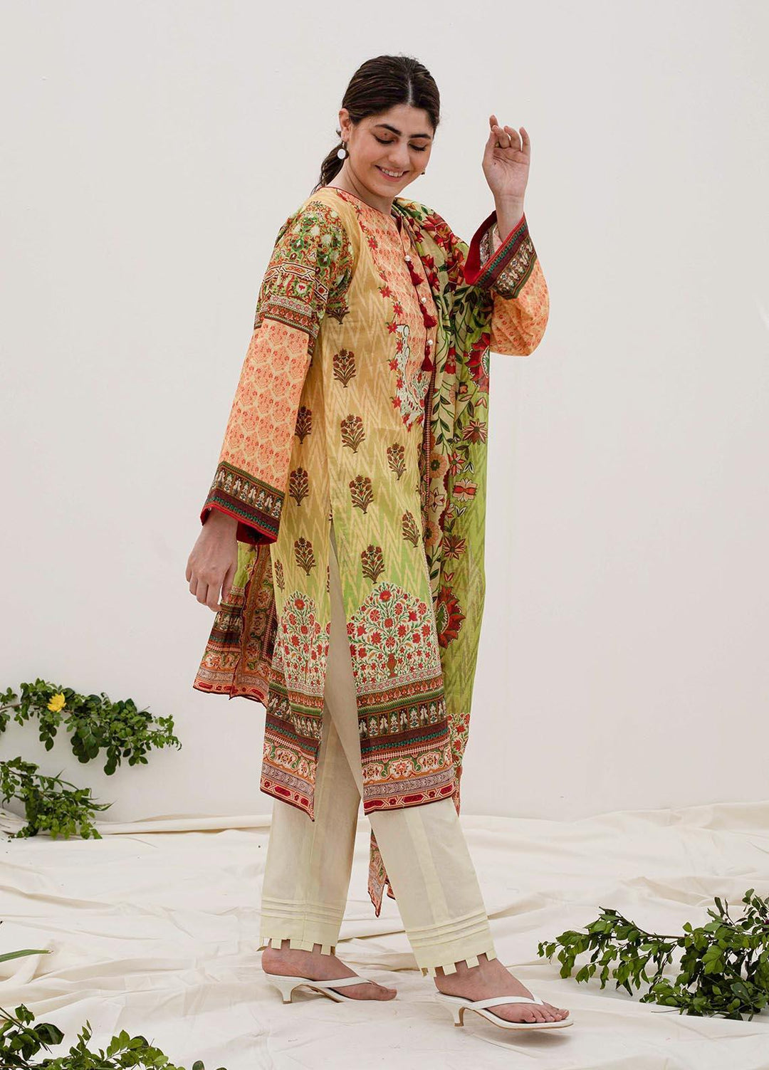Zellbury Printed Lawn Suits Unstitched 3 Piece ZL21UL ZW-920 - Summer Collection