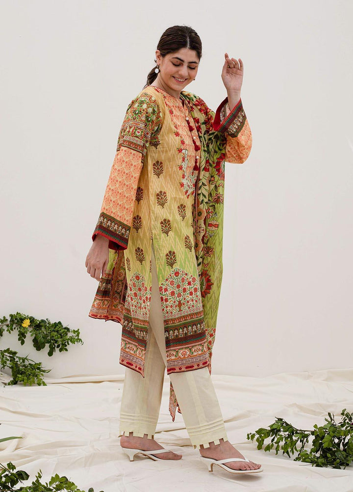 Zellbury Printed Lawn Suits Unstitched 3 Piece ZL21UL ZW-920 - Summer Collection