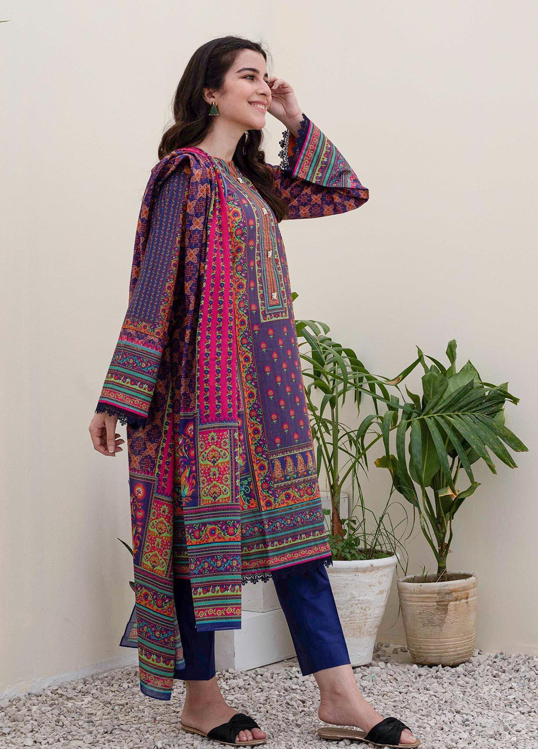 Zellbury Printed Lawn Suits Unstitched 3 Piece ZL21UL ZW-930 - Summer Collection
