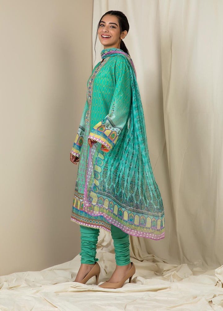 Zellbury Embroidered Lawn Suits Unstitched 2 Piece ZL21UL ZW-E751 - Summer Collection