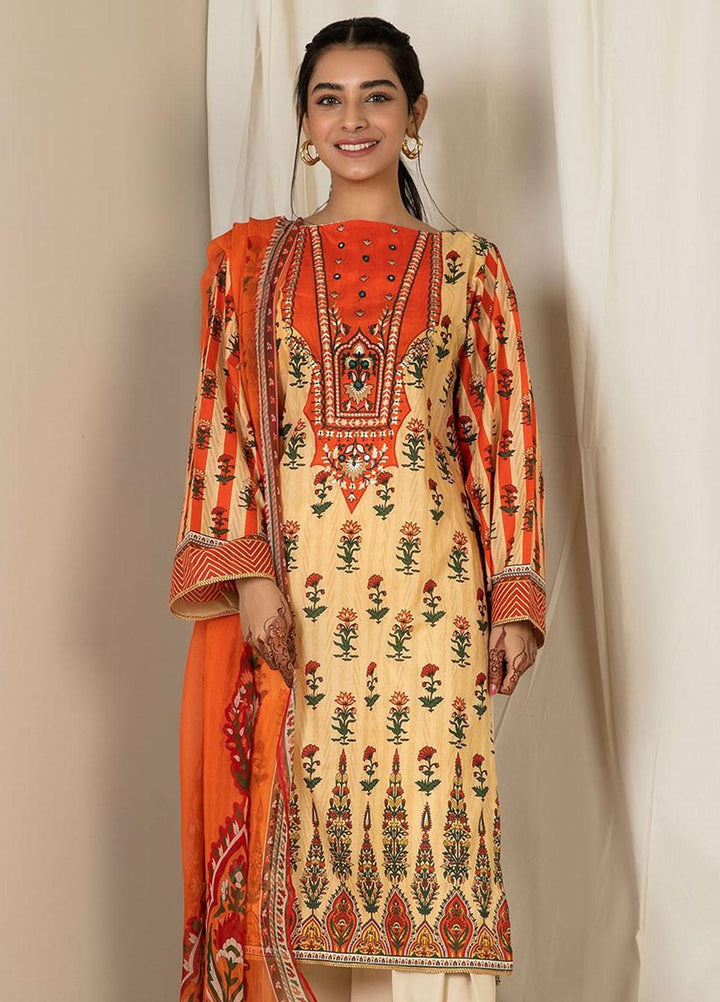 Zellbury Embroidered Lawn Suits Unstitched 3 Piece ZB21L-2 ZWUSCE321876 - Summer Collection