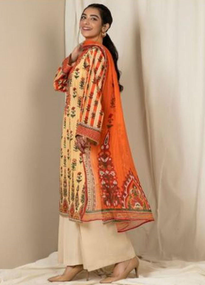 Zellbury Embroidered Lawn Suits Unstitched 3 Piece ZB21L-2 ZWUSCE321876 - Summer Collection
