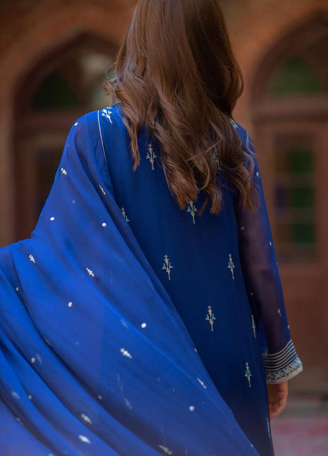 Zellbury Embroidered Chiffon Suits Unstitched 3 Piece ZL21L ZW-035 - Luxury Collection