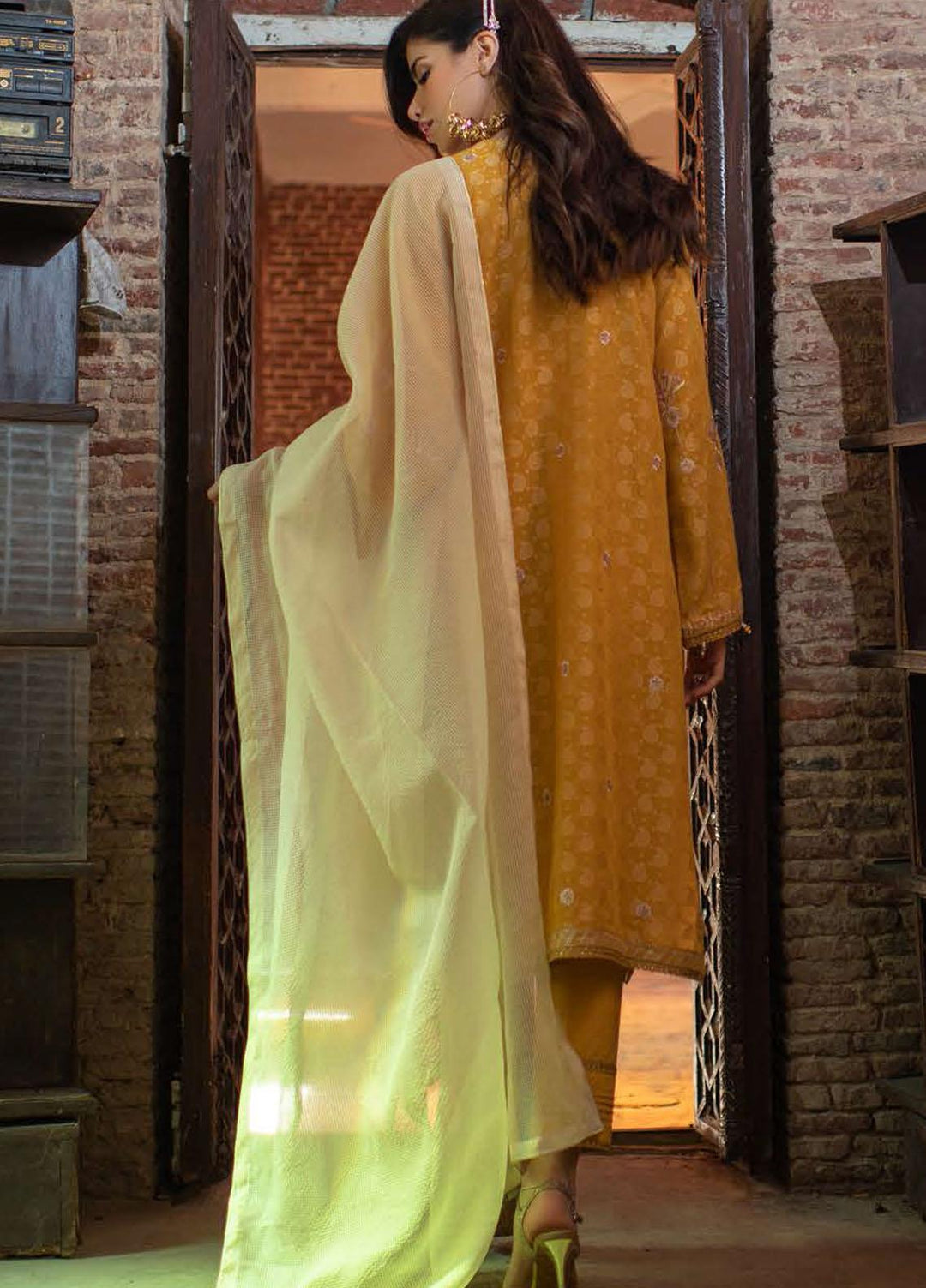 Zellbury Embroidered Jacquard Suits Unstitched 3 Piece ZL21L ZW-038 - Luxury Collection