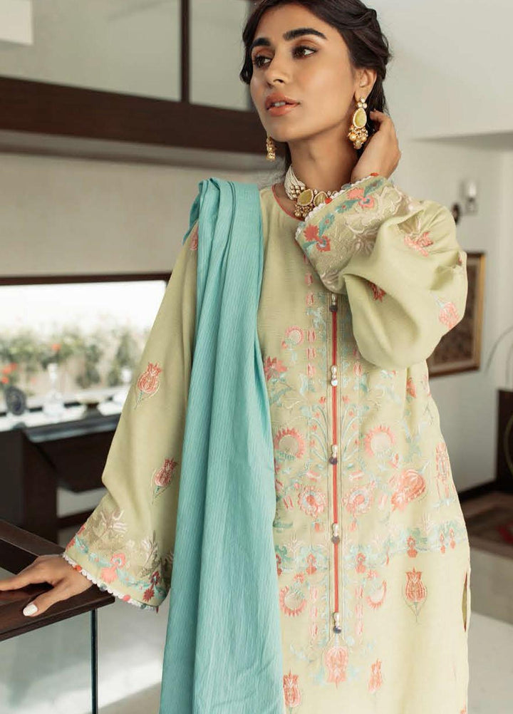 Zellbury Embroidered Lawn Suits Unstitched 3 Piece ZL21L ZW-893 - Luxury Collection