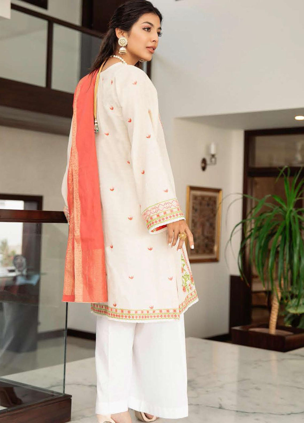 Zellbury Embroidered Lawn Suits Unstitched 3 Piece ZL21L ZW-894 - Luxury Collection