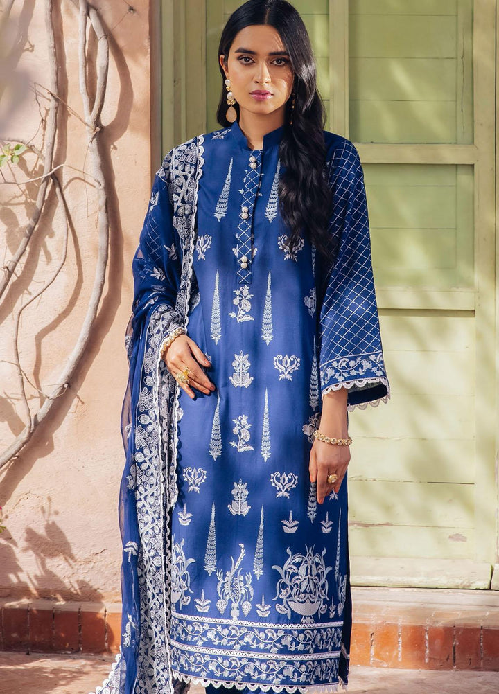 Zellbury Embroidered Cambric Suits Unstitched 3 Piece ZB22LU WULC22E30282 - Luxury Eid Collection