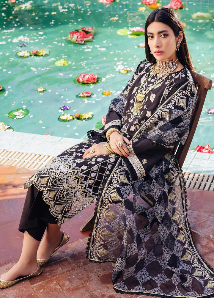 Zellbury Embroidered Cambric Suits Unstitched 3 Piece ZB22LU WULC22E30286 - Luxury Eid Collection