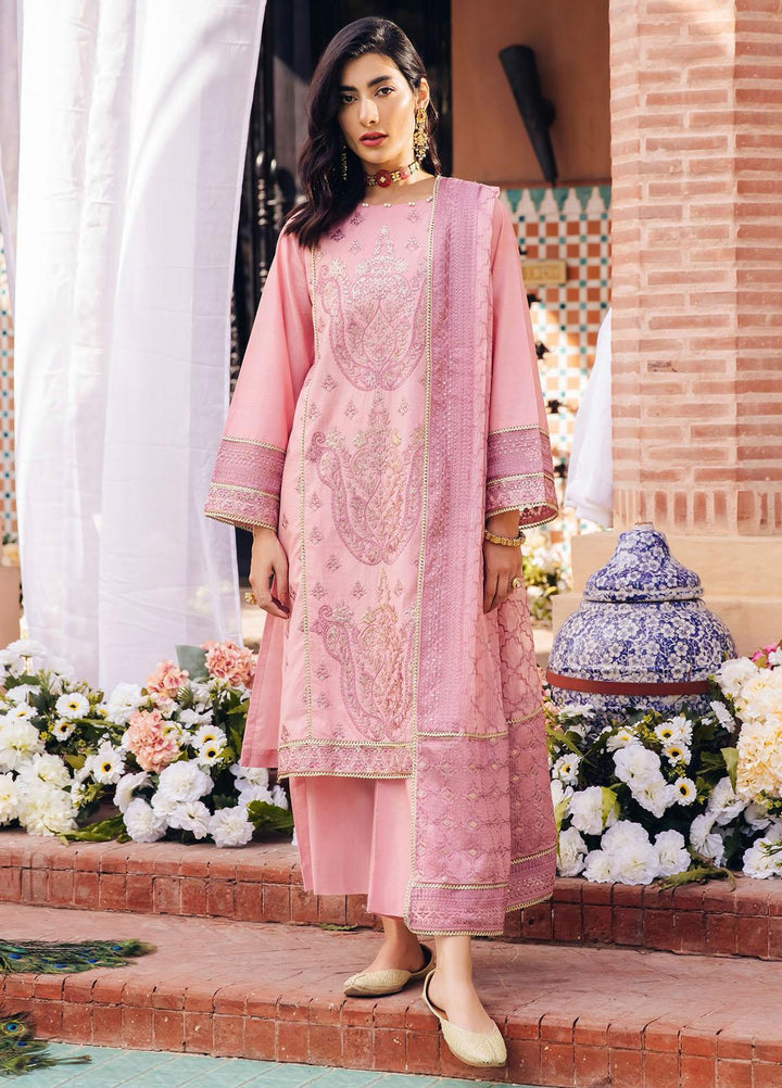 Zellbury Embroidered Cambric Suits Unstitched 3 Piece ZB22LU WULC22E30288 - Luxury Eid Collection