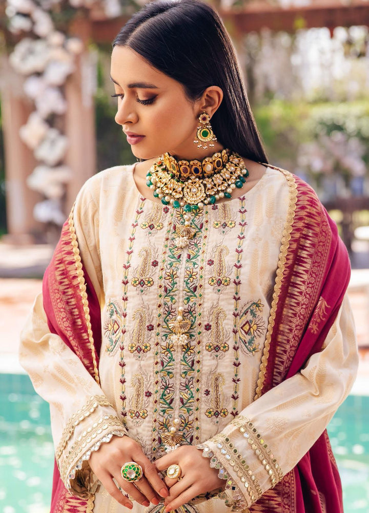Zellbury Embroidered Cambric Suits Unstitched 3 Piece ZB22LU WULC22E30289 - Luxury Eid Collection