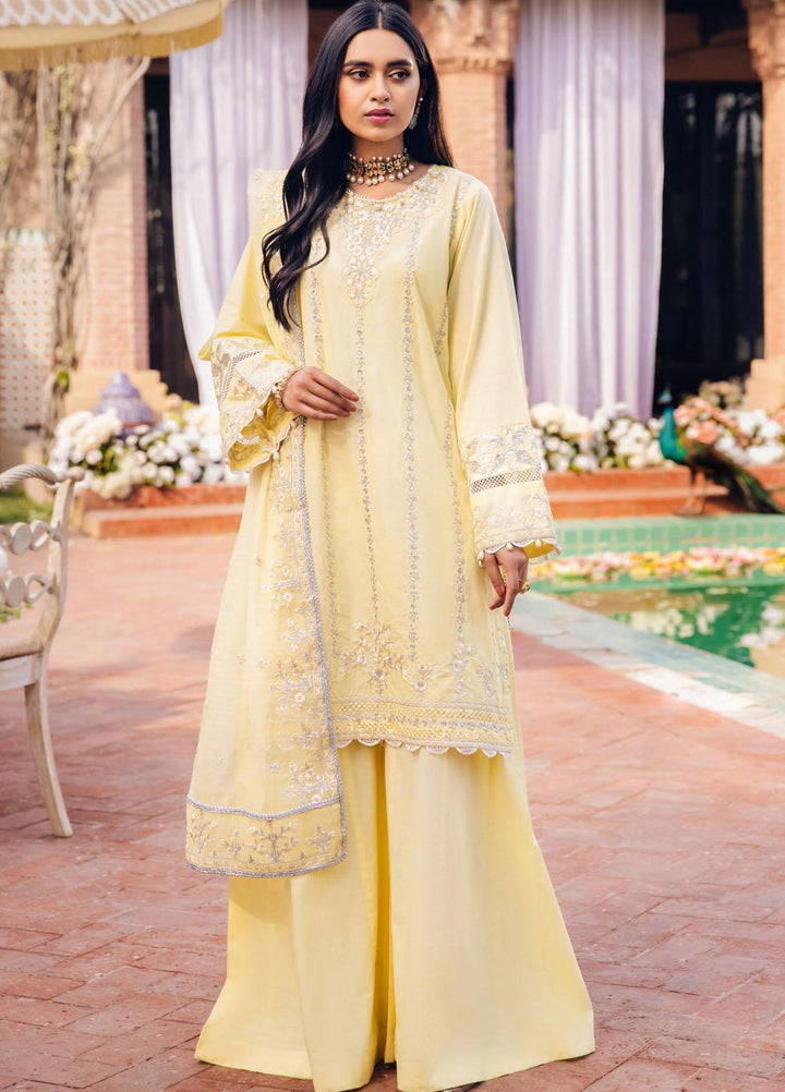 Zellbury Embroidered Cambric Suits Unstitched 3 Piece ZB22LU WULC22E30291 - Luxury Eid Collection