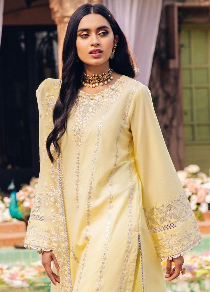 Zellbury Embroidered Cambric Suits Unstitched 3 Piece ZB22LU WULC22E30291 - Luxury Eid Collection