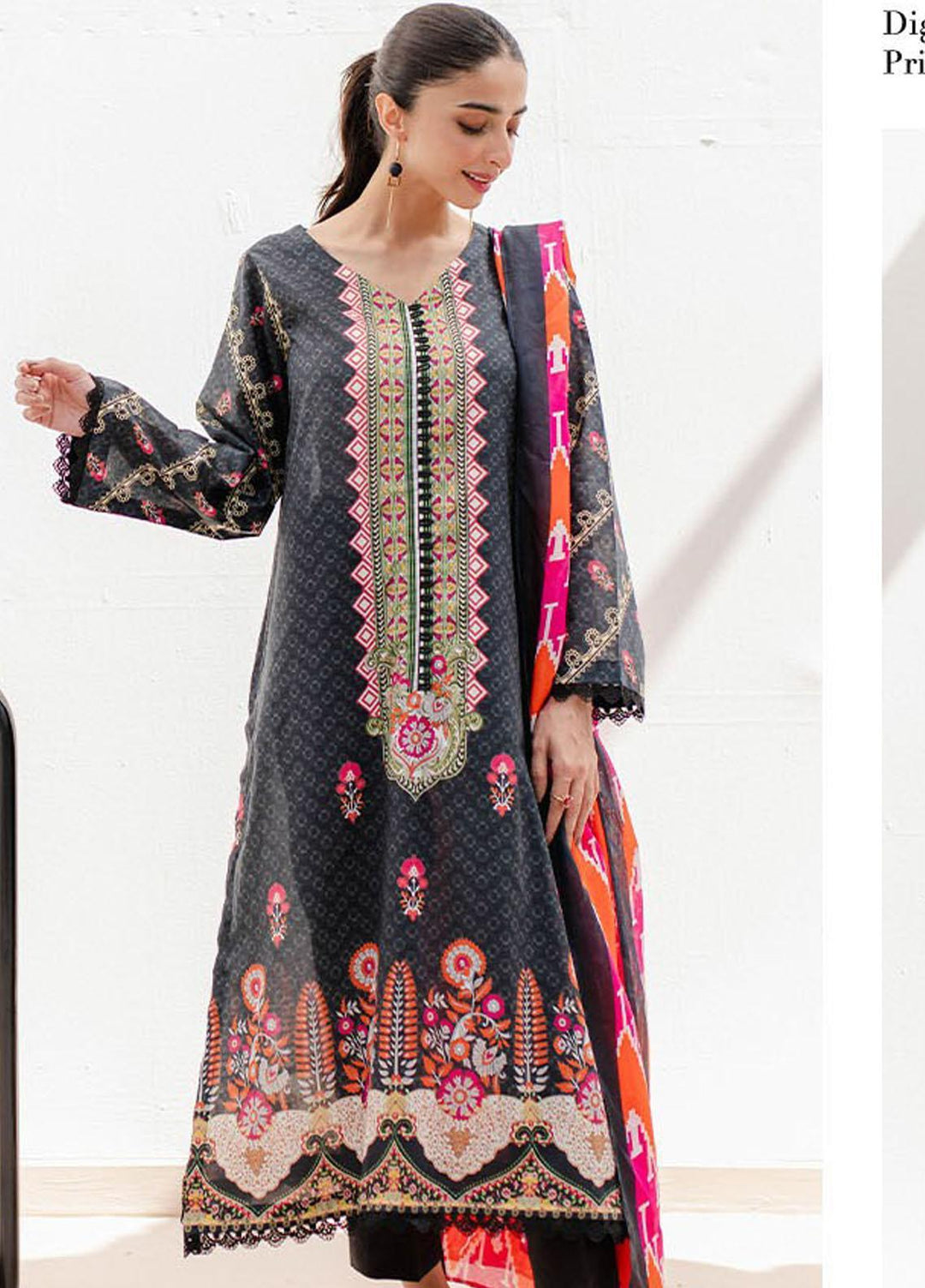 Zellbury Printed Lawn Suits Unstitched 2 Piece ZB23L-V4 WUS23X20221 - Summer Collection