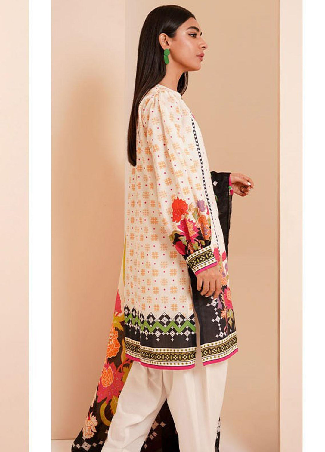 Zellbury Printed Lawn Suits Unstitched 2 Piece ZB23L-V4 WUS23X20307 - Summer Collection