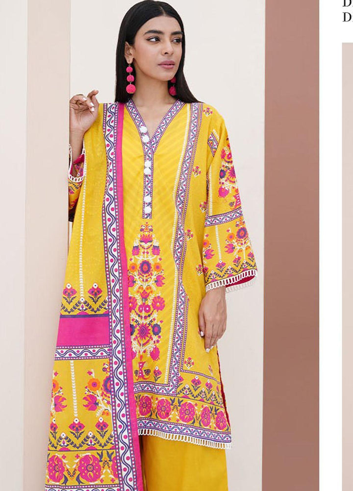 Zellbury Printed Lawn Suits Unstitched 2 Piece ZB23L-V4 WUS23X20390 - Summer Collection