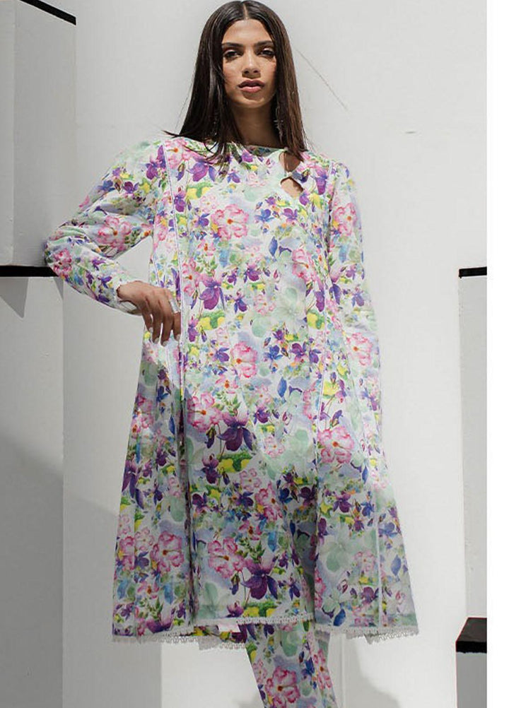 Zellbury Printed Lawn Suits Unstitched 2 Piece ZB23L-V4 WUS23X20505 - Summer Collection
