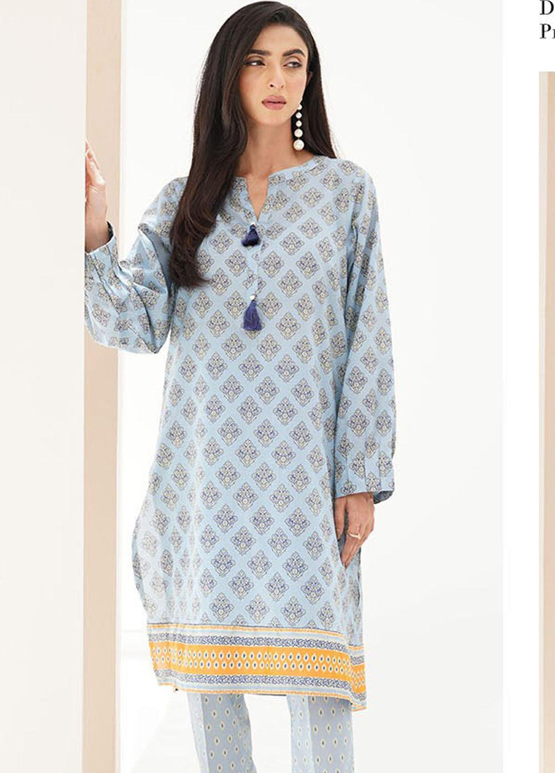 Zellbury Printed Lawn Suits Unstitched 2 Piece ZB23L-V4 WUS23X20382 - Summer Collection