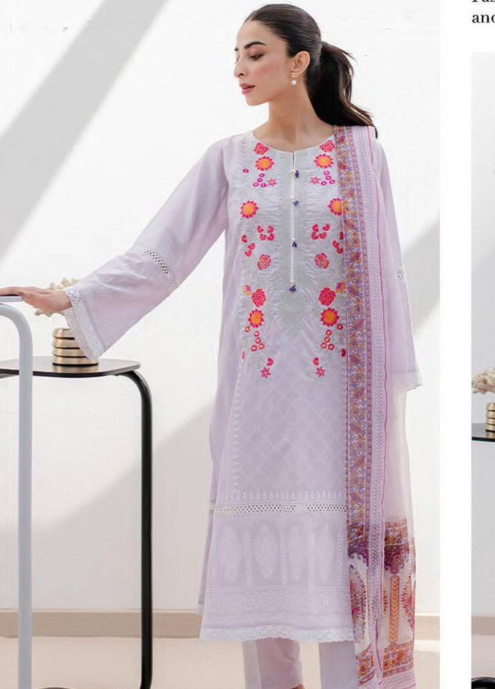 Zellbury Embroidered Lawn Suits Unstitched 2 Piece ZB23L-V4 WUS23E20118 - Summer Collection