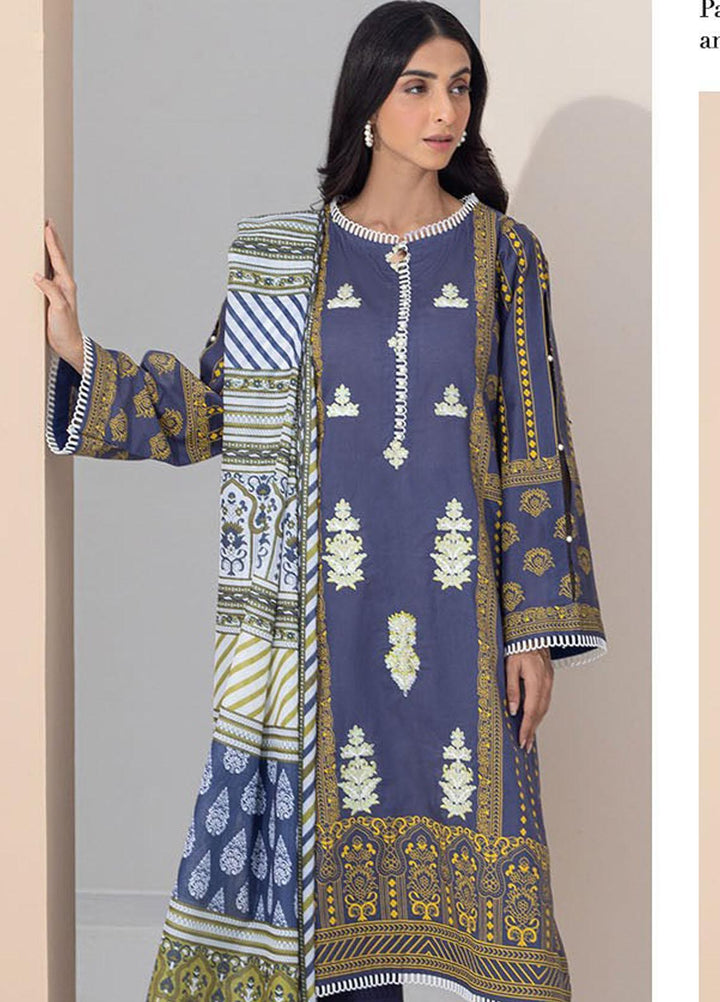 Zellbury Embroidered Lawn Suits Unstitched 2 Piece ZB23L-V4 WUS23E20315 - Summer Collection
